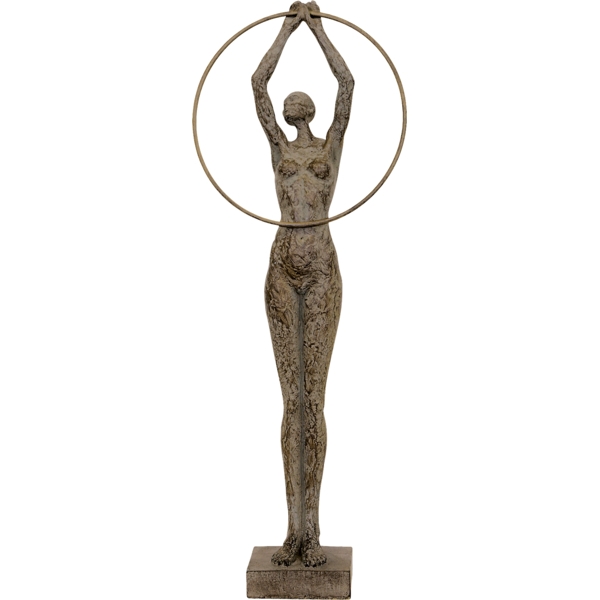 FrauenSkulptur Hilda Sportlerin mit Reif