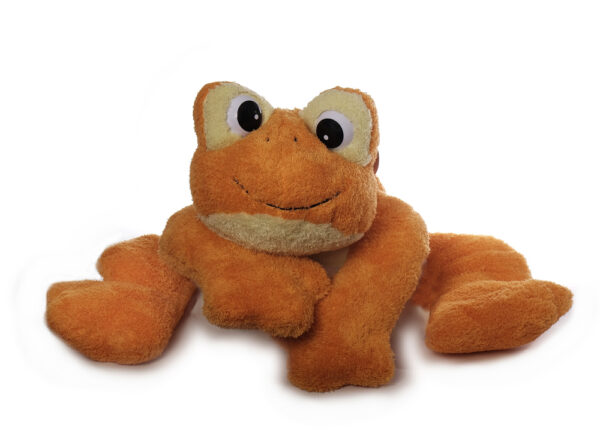 Freaky Frosch Plüschtier,orange - Medium-Riesenfrosch - Kuschelfrosch aus schadstofffreiem Material