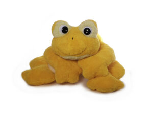 Freaky Frosch Plüschtier, gelb - medium- Riesenfrosch Kuschelfrosch - Schmusetier Spielzeug aus schadstofffreiem Material
