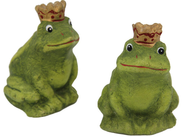 Froschkönig Terracotta Frosch grün