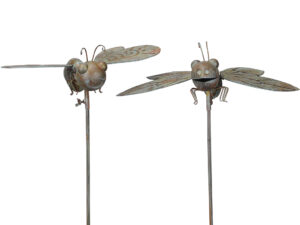 Gartenstecker Insekt am Stab - Biene Gartenstecker Libelle