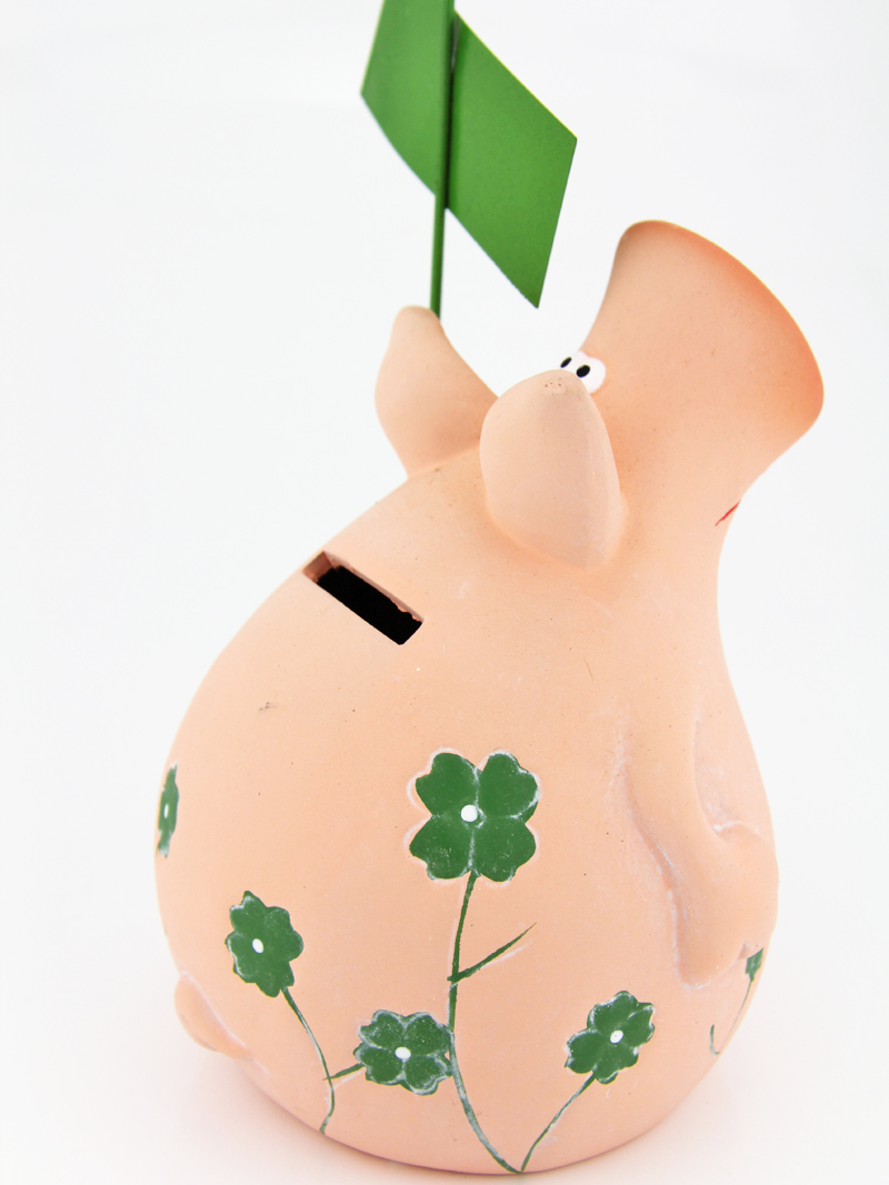 Glücksschwein Spardose - Glücksbringer h