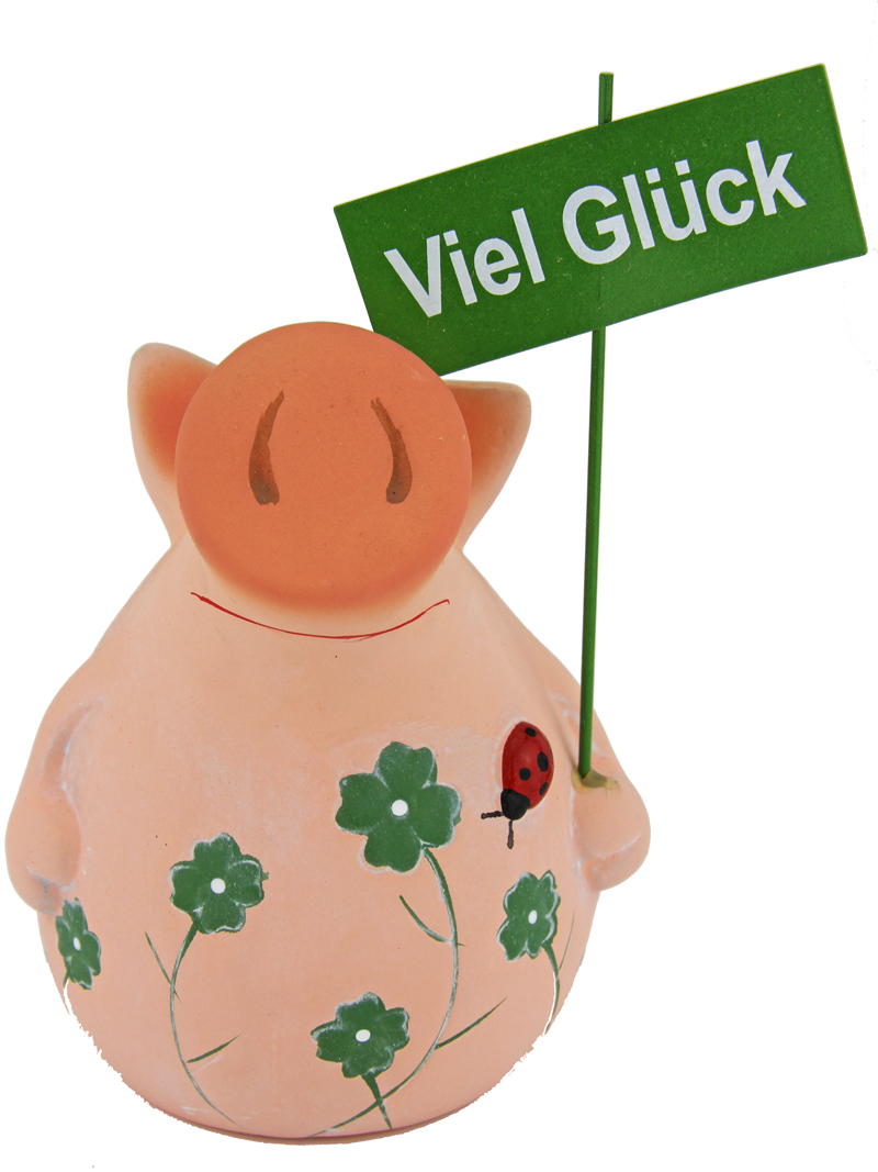 Glücksschwein Spardose - Glücksbringer