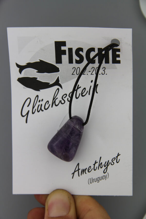 Edelstein Fische Sternzeichen Kette - Amethyst Edelstein Sternzeichen 20.02.-20.03. – Bild 2