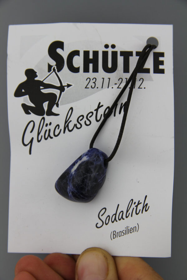 Edelstein Schütze Sternzeichen Kette - Sodalith Edelstein Sternzeichen 23.11.-21.12. – Bild 2