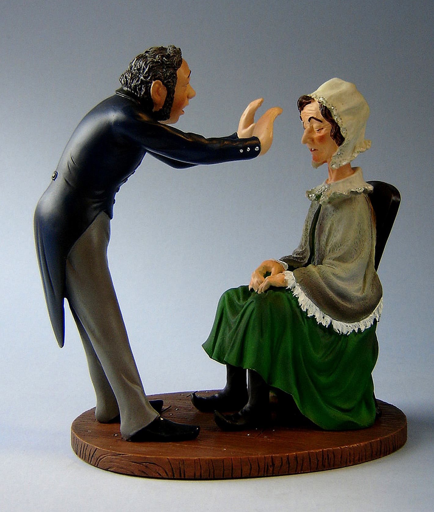 Honoré Daumier Skulptur Magnetiseur - Museums Skulptur Hypnose - magnetisieren Visualtist