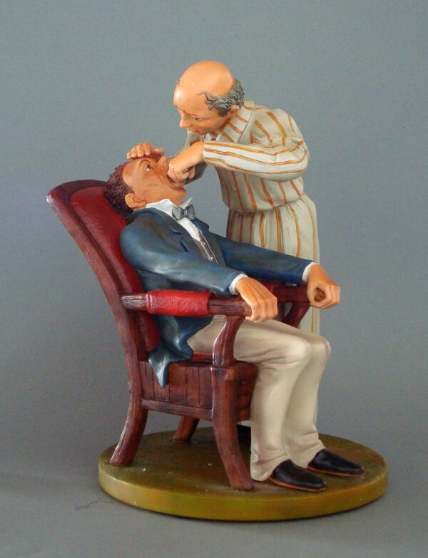 Honoré Daumier Skulptur Zahnarzt - Museums Skulptur Dentist