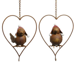 Herz Vogel Meisenknödelhalter - Vogelfutter Halter zum Aufhängen detail