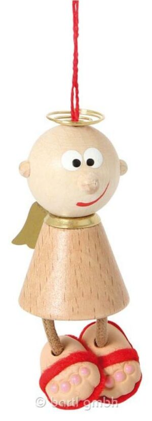 Holz Schutzengel Charly Rüclspiegel - Charlie Autofahrerschutzengel zum aufhängen in natur