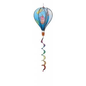 HQ Windspiel - Hot Air Balloon Twist Aquarium - Heißluftballon mit Spirale - Fische