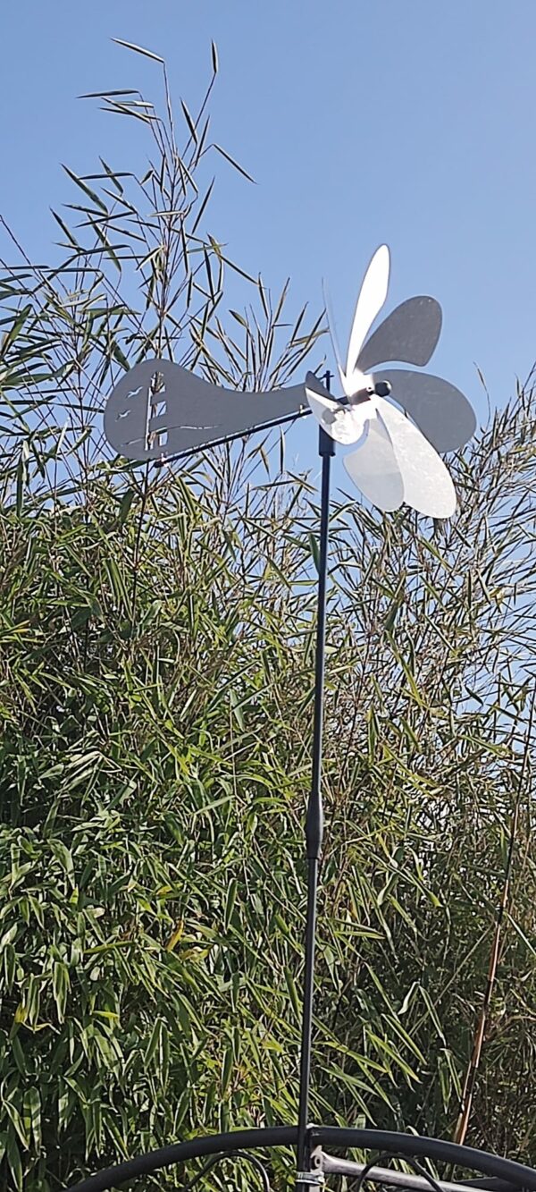 Ventura LEUCHTTURM Windspiel - Orbit Windrad Edelstahl mit Windrichtungsanzeiger – Bild 6
