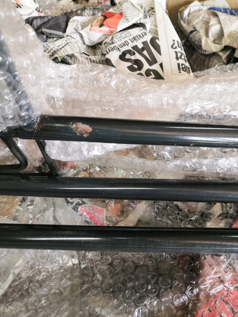 XL Doppelwindrad silber,gegenläufig Metall Windrad Neo 216 cm