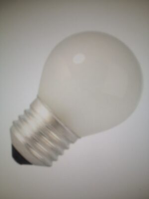 Glühbirne E27- G45- 25 Watt-frostet - Glühlampe 25 W Tropfen , matt