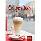 Karte Carpe Diem (mit Latte-Macchiato-Pulver)- Doppelkarte für die Kaffeepause mit Impuls nach Psalm 90,12