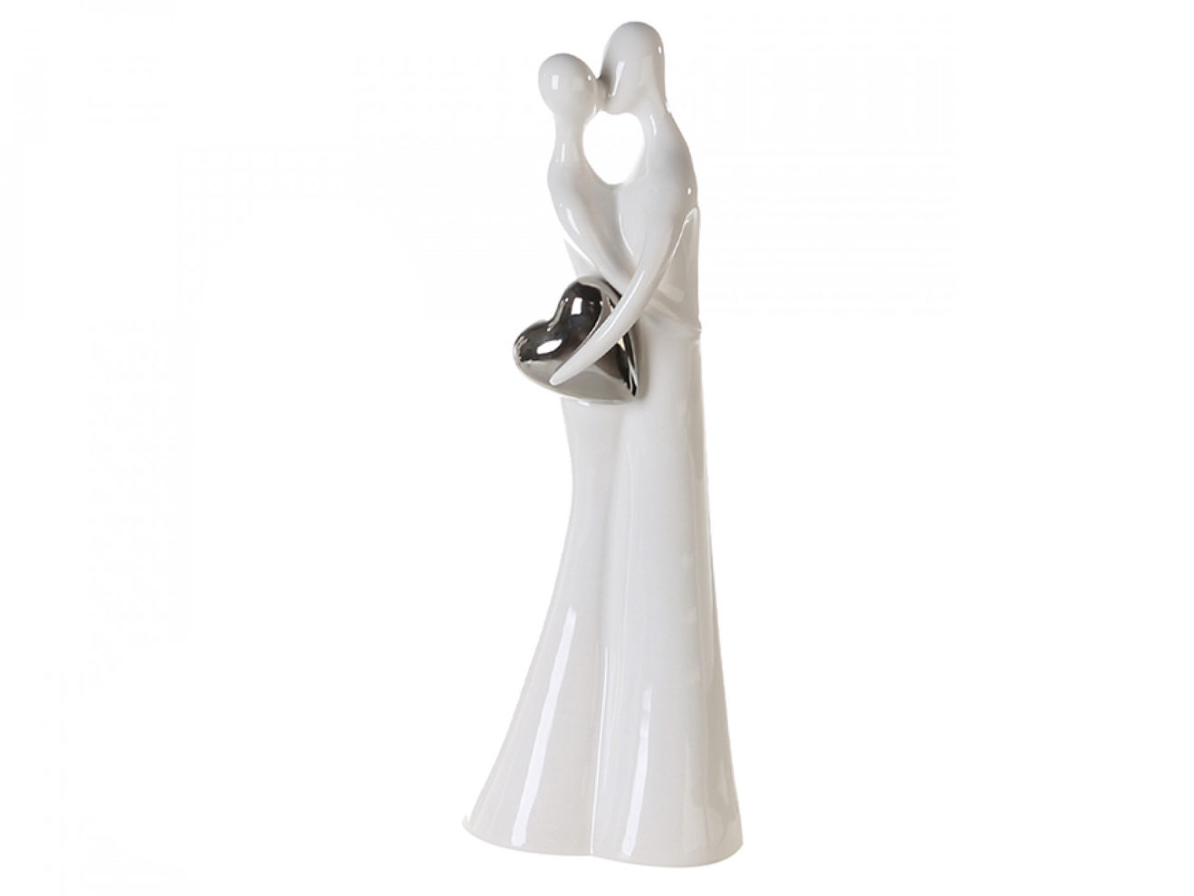 Casablanca Design-Skulptur 'Kissing' – Kuss-Figur Aus Eisen, 19 Cm Hoch, Braun