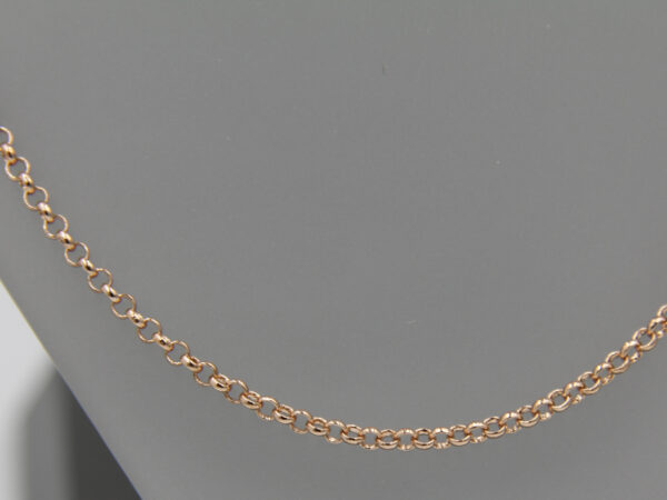 Kette rosegold 75 cm - Basic Kette mit Verlängerungskettchen details