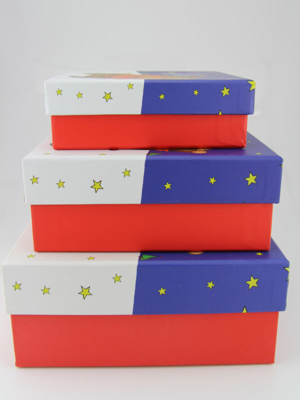 Kuschelige Weihnachten Geschenkbox - Set + verschiedene Größen Karton