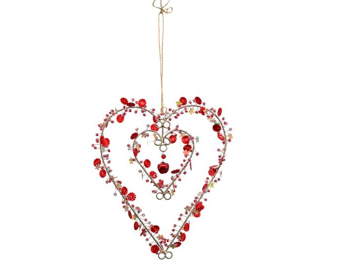 Metall Blumen Herz Zum Aufhangen Fensterdekoherz