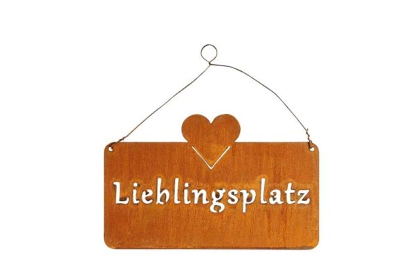 Metall Lieblingsplatz Schild rost 520685-000-712_s