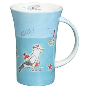 Mila Ahoi Coffee Pot - 500 ml - XXL Becher Maritim - Henkelbecher - Keramik 82253