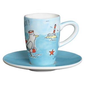 Mila Ahoi Espresso Set - Tasse mit Untertasse 88253