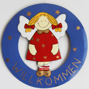 Mila Engel Sterntaler Willkommensschild - Metall