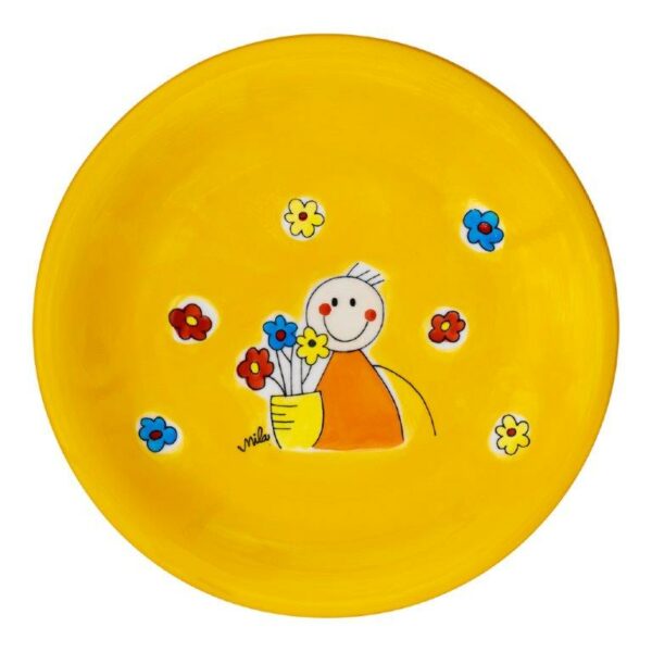 Mila Flowerboy Teller - Keramik 84238