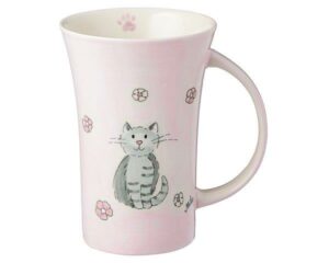 Mila Katze Mia Coffee Pot - 500 ml - Keramik - großer rosa Katzen Becher 82204