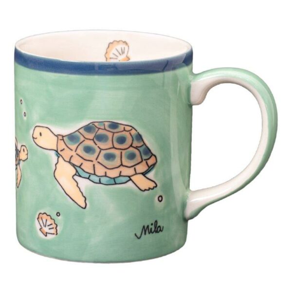 Mila Ocean Love Becher - 280 ml - Keramik - Schildkröte Tasse Meeresschildkröte 80237