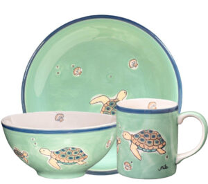 Mila Ocean Love Sammler Set - Becher + Teller + Schale