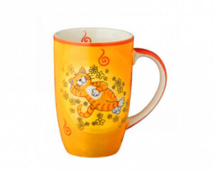 Mila Oommh.. Verschnaufpause Designbecher Katze - Keramik Becher 230 ml f