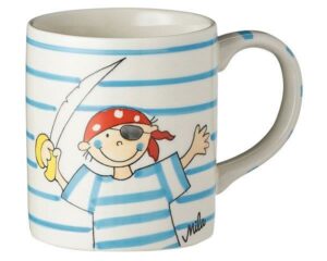 Mila Pirat Becher - 280 ml - Tasse - Henkelbecher - Keramik