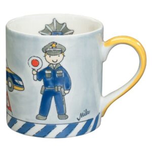 Mila Police Becher - Keramik - Polizei Becher
