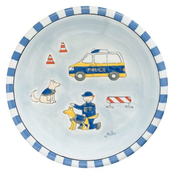 Mila Police - Polizei Teller - Keramik