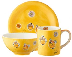 Mila Sammler Set Summ Summ Bienen - Becher + Teller + Schale