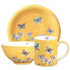 Mila Schmetterlinge Sammler Set - Becher + Teller + Schale