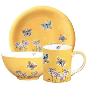 Mila Schmetterlinge Sammler Set - Becher + Teller + Schale