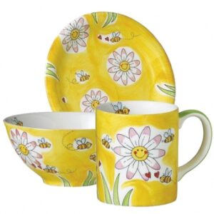 Mila Springtime Sammler Set - Becher + Teller + Schale