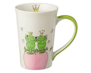 Mila True Love II Teebecher - 350 ml - Tasse - Henkelbecher - Keramik - Froschkönig Liebe Teebecher