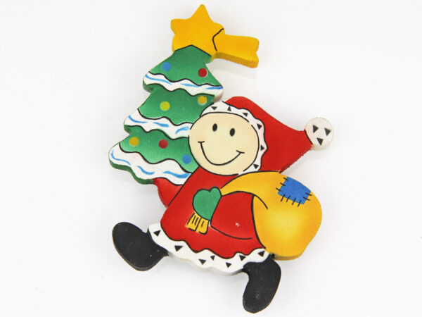 Mila Weihnachtsmann Magnet aus Holz