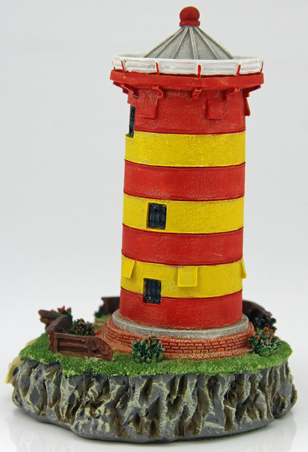 Miniatur Pilsumer Leuchtturm – Wahrzeichen Ostfriesland Rückseite