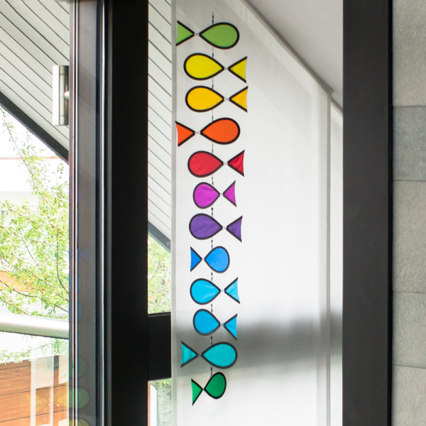 Fenstergirlande Tambouri Regenbogenfische - Fisch Mobile Hängedekoration