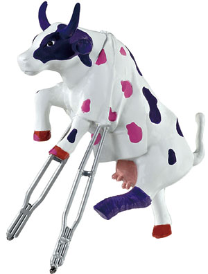 Owie Cowie Cowparade Kuh (medium resin cow) - Sammlerkuh 47878