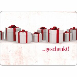 Postkarte Gutscheinkarte - Geschenkarte mit Wünschen zum ankreuzen