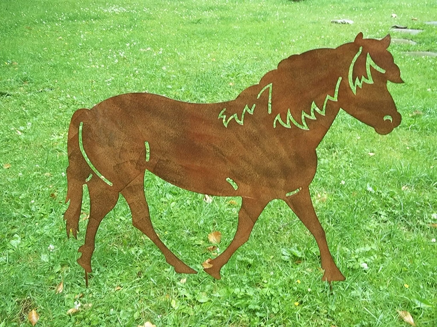 Metall Pferd Garten