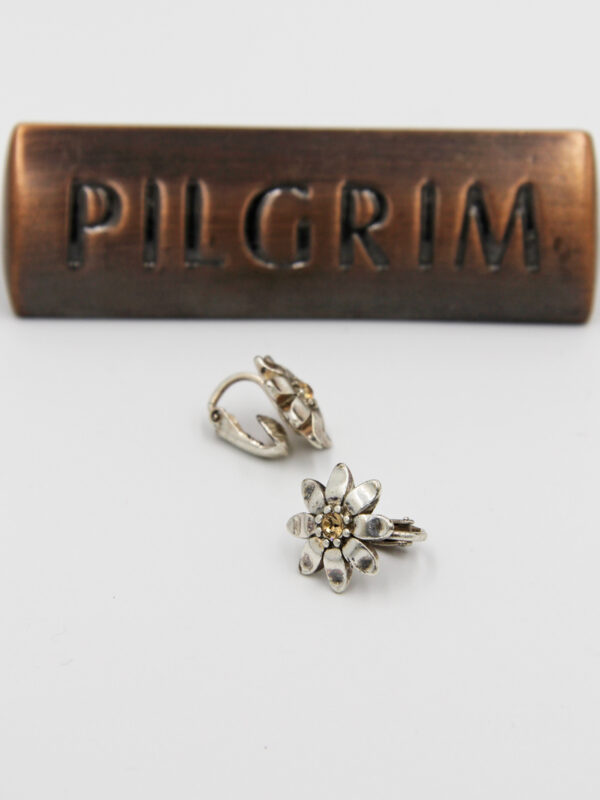 Pilgrim Kristall Blüten Ohrschmuck silber flowerOne - Ohrclip