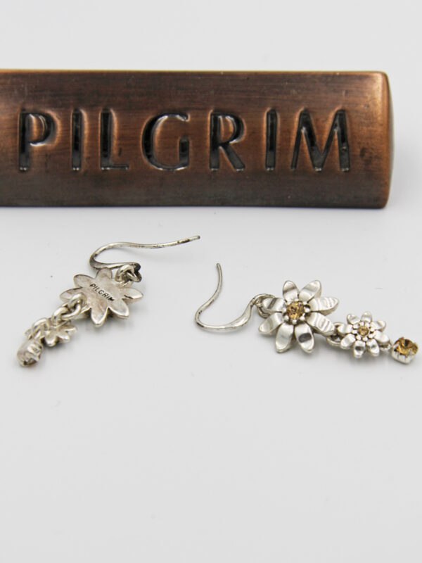 Pilgrim Kristall Blüten Ohrschmuck silber flowerOne - Ohrhänger Pilgrim 482513