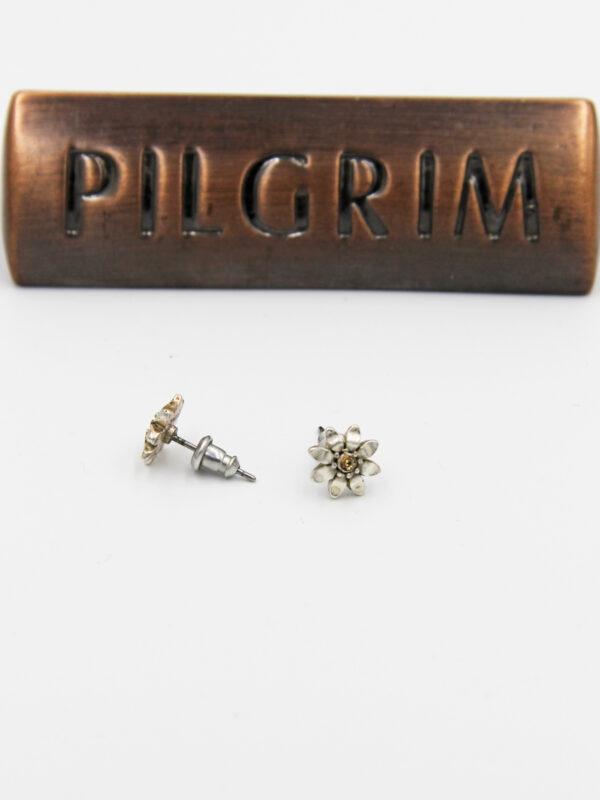 Pilgrim Kristall Blüten Ohrschmuck silber flowerOne - Ohrstecker 482503