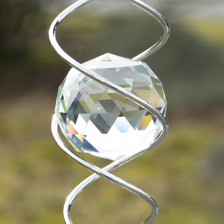 CRYSTAL TWISTER magische Kugel Spirale mit 2 Glaskugeln