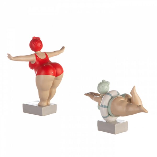 Retro Badefigur auf Sockel - Tante Elli - rückseite